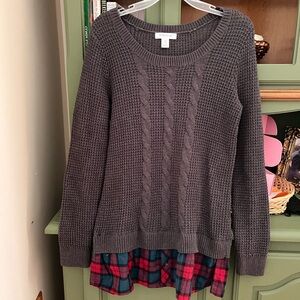 Motherhood Maternity Cable Knit Sweater